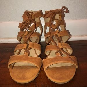 CL by Chinese Laundry wedge lace up sandals